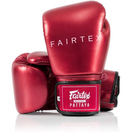 Боксерські рукавички Fairtex 12 унцій червоні металеві