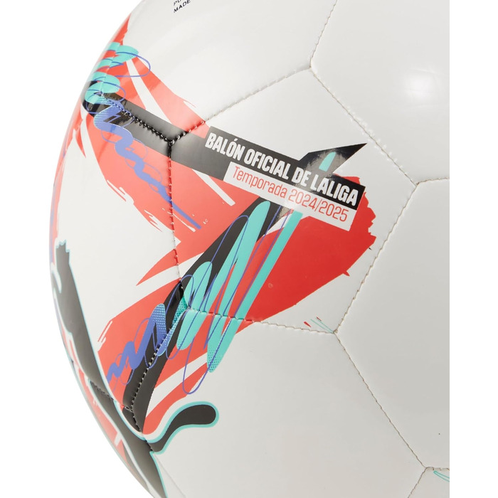 Футбольний м'яч PUMA Orbita La Liga 1, розмір 5, білий, мультиколор, для дорослих