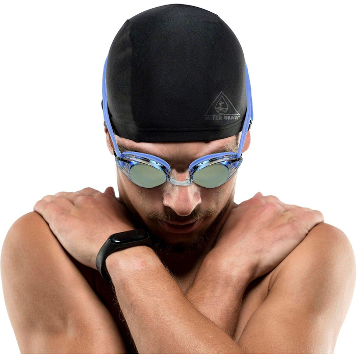 Дитячі змагання окуляри для плавання Water Gear Metallic Vision, антизапотіваючі, фіолетові