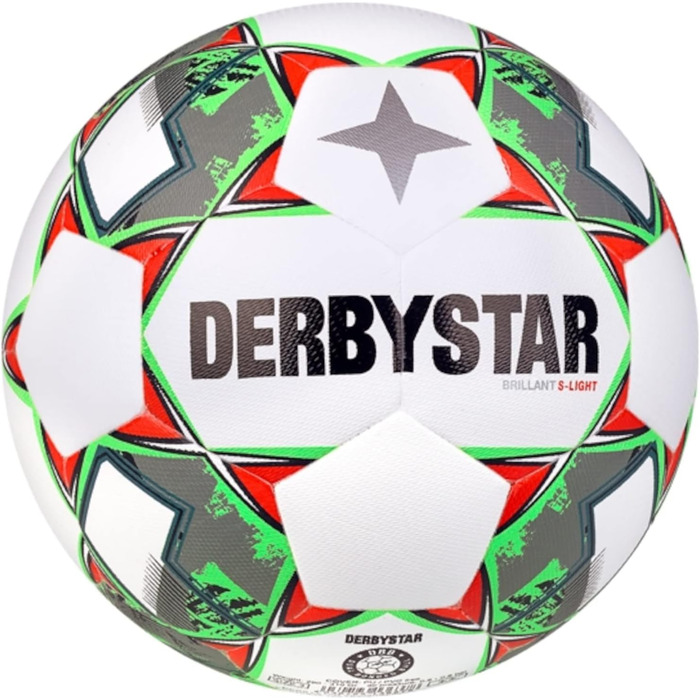 Футбольний м'яч Derbystar Brillant S-Light розмір 4 біло-зелений