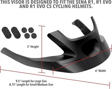 Шолом Sena M1 MTB матовий сірий L & SH-R1-A02-M Peak серія R1 чорний M