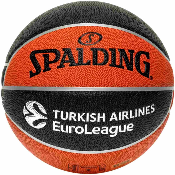 Баскетбольні м'ячі Spalding 77101Z чорний/помаранчевий р.7