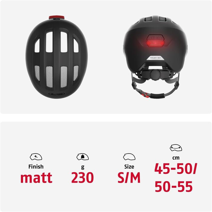 Дитячий велосипедний шолом ABUS Smiley 3.0 ACE LED з підсвіткою