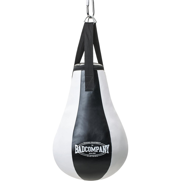 Боксерський м'яч Bad Company Boxing Bulb вініловий 15 кг чорний/білий