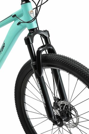 Алюмінієвий гірський велосипед BIKESTAR Hardtail Shimano 21 швидкісна передача, дискове гальмо 27,5 дюймові шини 14, 16, 18 дюймова рама Alu MTB СПРОБУЙТЕ БЕЗ РИЗИКУ 16-дюймовий кадр (14-дюймовий кадр, м'ята)