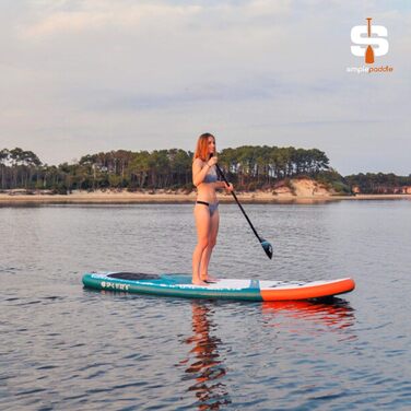 Надувна SUP-дошка SIMPLE PADDLE L 11' (335x81x15 см) комплект: весло, лиш, подвійна помпа, сумка
