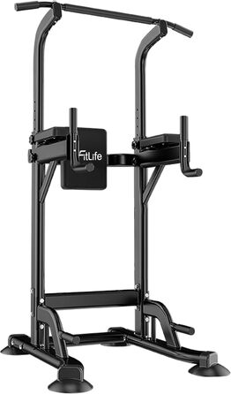 Діп-станція DH FitLife Power Tower Спортивний інвентар зі штангою для підтягувань, перекладинами та тренажером для спини Мульти-тренажерний зал Kraftturm Фітнес-станція Силова стійка для домашнього тренажерного залу Силові тренування в домашніх умовах