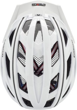 Велосипедний шолом Casco CUDA 2 біло-чорний, захисний