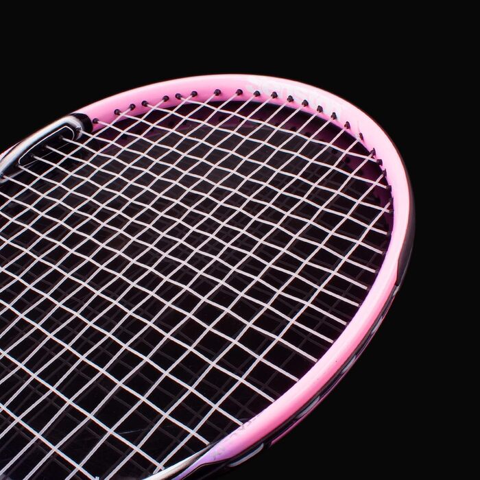 Набір тенісних ракеток Senston Tennis Racket 19/23/25 цільного дизайну з тенісною сумкою, накладкою, вібродемпфером (рожевий, 23 дюйми)