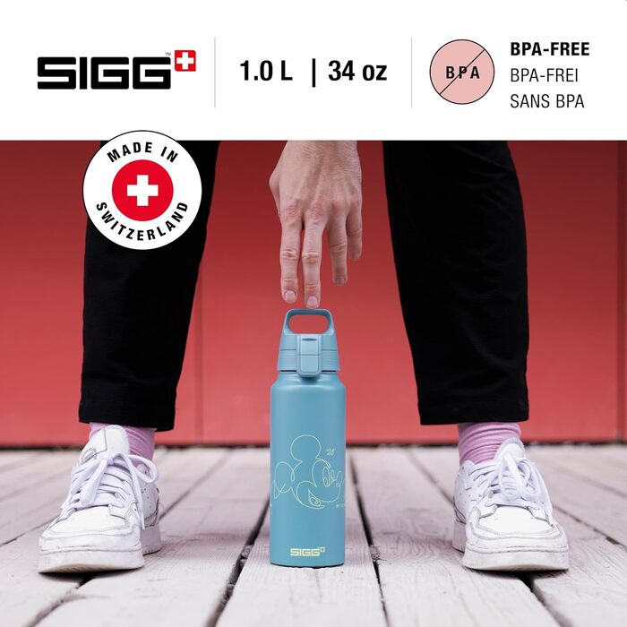 SIGG Алюмінієва пляшка для води WMB ONE, для газованих напоїв, герметична, легка, BPA-free, outdoor, 0,75/1 л, ClimatePartner