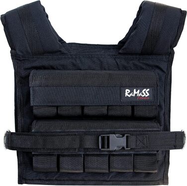 Жилет RAMASS Fitness Weight Vest, ваговий жилет 1кг - 20 кг, знімні металеві обважнювачі, ідеально підходять для гімнастики, силових тренувань, обладнання для чоловіків і жінок