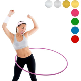 Фітнес-шина NiroSport Hula Hoop, ударостійка, 90 см, 360 г, рожева