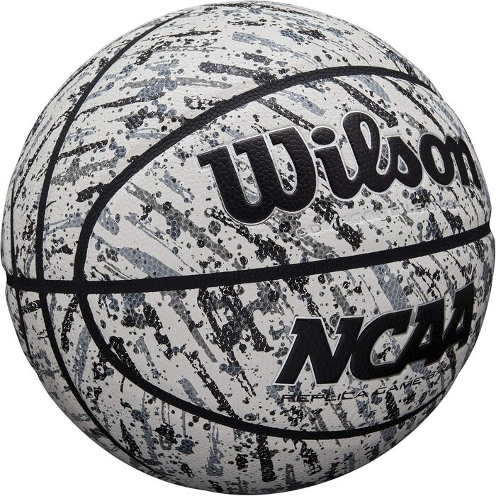 Репліка баскетбольних м'ячів Wilson NCAA 74,9 см і 72,4 см (розмір 17,8 - 74,9 см, розмір 7 - 29,5 дюйма, чорний/білий)