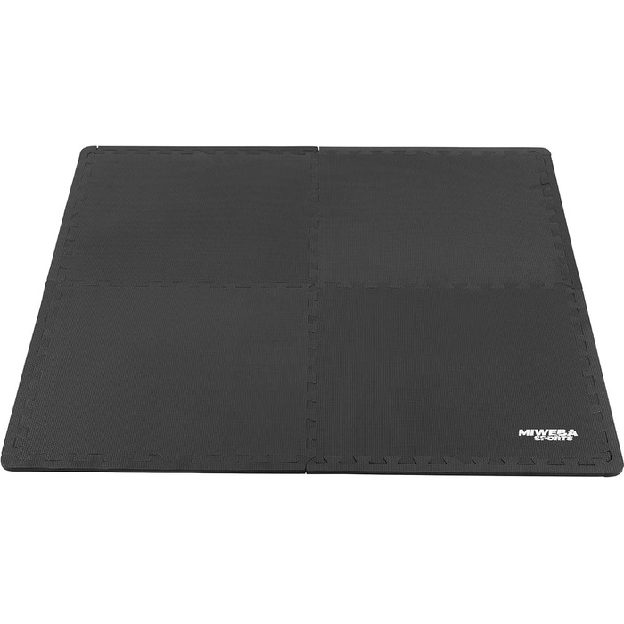 Підлогова захисна мат для спорту Miweba Sports BS50 8 частин 1,7 м² / BS100 18 частин 3,175 м² – пазлова мат-покриття для фітнесу, йоги, гімнастики, тренувань