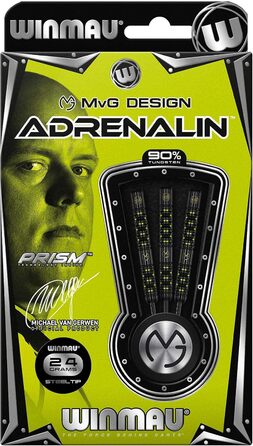 Дартсет WINMAU MvG Adrenalin 24 г Profi з вольфрамовим наконечником