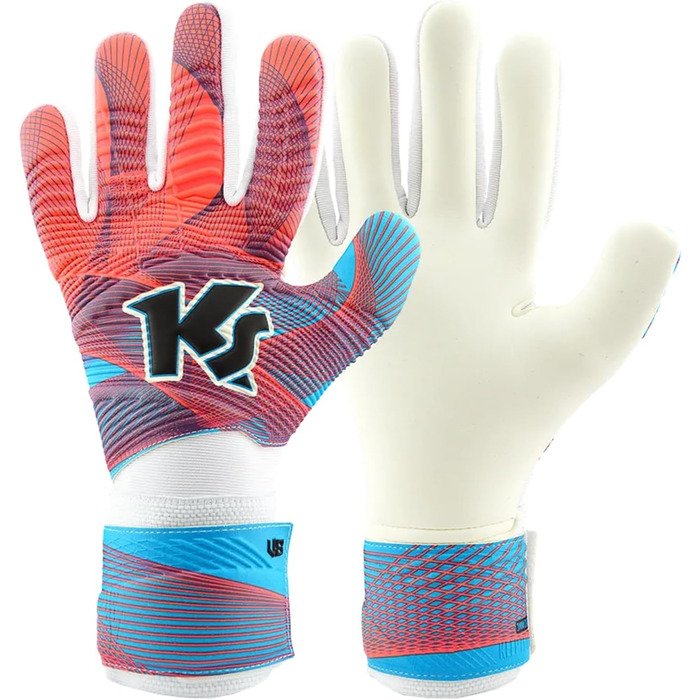 Дитячі воротарські рукавички KEEPERsport Varan8 Zone NC без захисту пальців, футбольні рукавички для дітей, 3мм латекс Claw, з манжетою