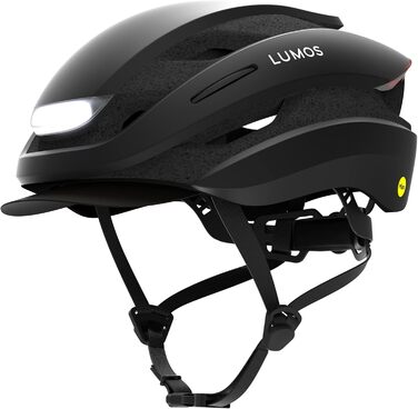 Розумний велосипедний шолом Lumos Ultra Smart-Helm Plus з LED-підсвіткою, поворотниками, стоп-сигналами, Bluetooth, для чоловіків і жінок, колір чорний, розмір M-L