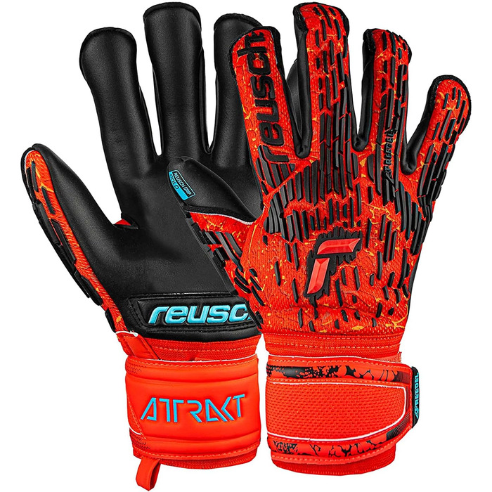 Воротарські рукавички Reusch Attrakt Freegel Gold Evolution Cut з відмінним зчепленням, внутрішнім швом, унісекс, для дорослих