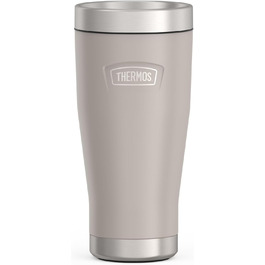 Термокружка Thermos ICON 470 мл, бежево-піщана, із нержавіючої сталі, ізольована, для кави та напоїв, зберігає тепло до 7 годин, холод до 22 годин, герметична, BPA-free, підходить для миття в посудомийній машині