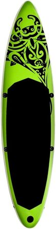 Надувна SUP дошка vidaXL 366x76x15 см, комплект, зелена