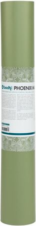 Килимок для йоги бодхі Фенікс Не ковзає та не забруднює навколишнє середовище Килимок з натурального каучуку з поліуретановим покриттям для інтенсивної йоги Протиковзкий килимок для занять йогою (листя/темно-зелений)