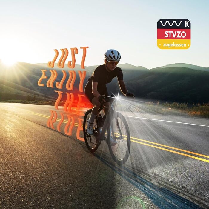 ANTELA Набір велосипедних фар StVZO, LED, USB-C, водонепроникний, передня і задня фара