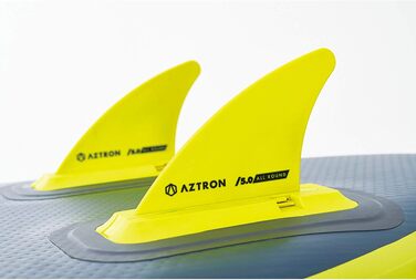 Надувна SUP-дошка AZTRON Nova Compact 305x81x15 см, жовто-сіра, для дорослих