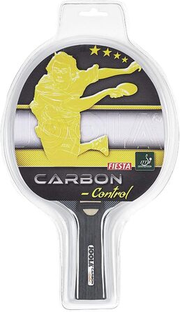 Ракетка для настільного тенісу JOOLA Carbon Control - схвалена ITTF ракетка для настільного тенісу для досвідчених гравців і набір для настільного тенісу Командна школа Складається з 4 ракеток для настільного тенісу 8 м'ячів для настільного тенісу