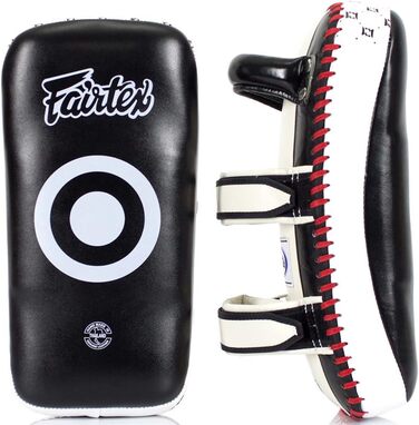 Рукавиці Fairtex KPLC2, чорні/білі, Удари ногами, Бокс, ММА