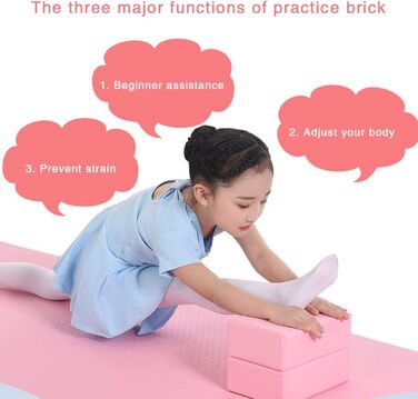 Блок для йоги Non Slip Eva Foam Blocks Fitness Bricks Блок вправ високої щільності для розтяжки 6 відсотків