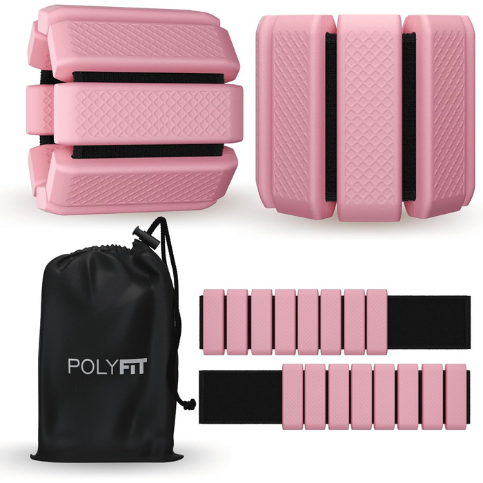 Обтяжувачі для зап’ясть і щиколоток Polyfit, 1 пара – універсальні ваги для жінок і чоловіків, ідеальні для фітнесу, йоги, ходьби, бігу, танців, пілатесу, аеробіки, кардіо