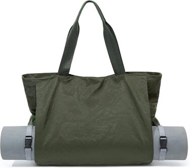 Сумка для йоги, BOCMOEO Yoga Tote Bags і Tote Bags для жінок, водонепроникний килимок для йоги, сумка-шопер, сумка через плече, для подорожей, пляжного та щоденного використання