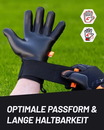 Професійні воротарські рукавички CATCH & KEEP Fly Soul Octopus Grip Hybrid Cut, футбольні, дихаюча сітка, Punching Zone 3.0