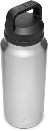 Термос-пляшка YETI Rambler, вакуумна, нержавіюча сталь, кришка