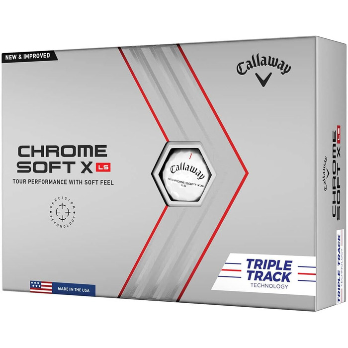 М'ячі для гольфу Callaway Chrome Soft X LS 2022