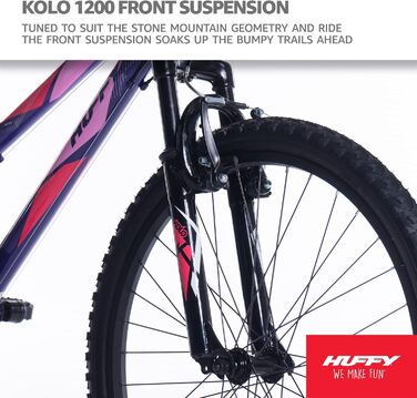 Гірський велосипед Huffy Girls Purple Stone Mountain, 61 см (24 дюйми), 21 SPD, фіолетовий