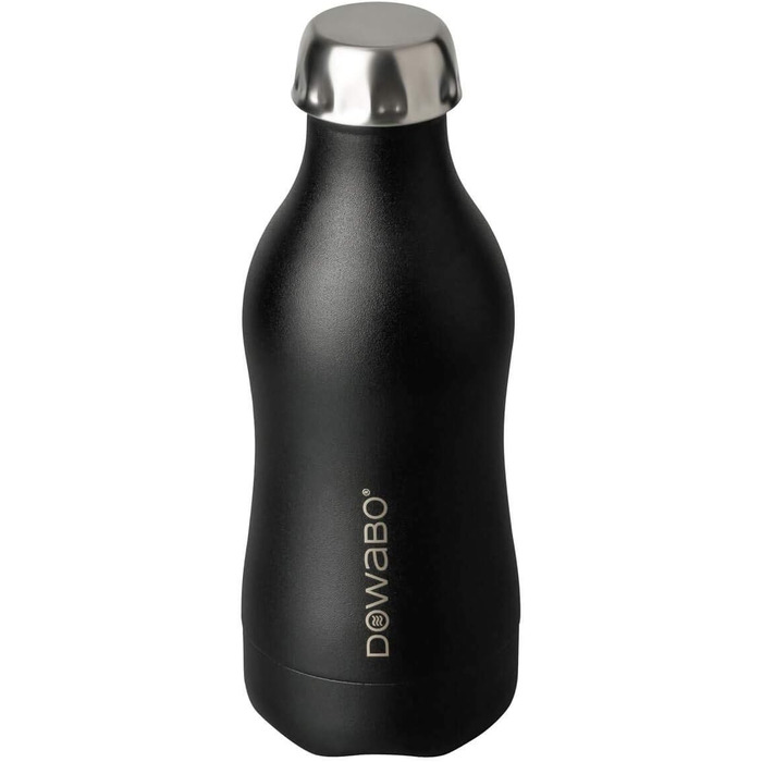 Колекція коктейлів Dowabo Water Bottle - газована ізольована пляшка з нержавіючої сталі - 12 годин гаряча та 24 години холодна - мл (350, Black Sun)