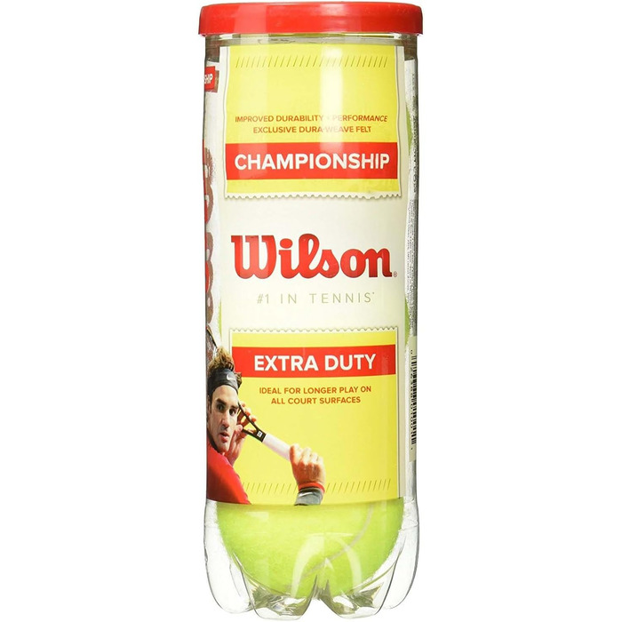 Тенісні м'ячі Wilson Champ Extra Duty, 4 уп. (12 шт.) для всіх поверхонь