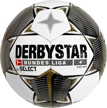 Футбольна м'яч Derbystar 2019/2020, розмір 5, Білий/Сірий/Золотий