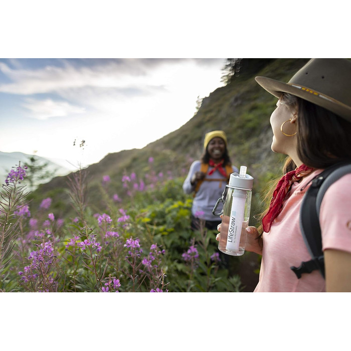 Пляшка для води LifeStraw 1л пластикова 006-6002148 2-ступінчаста (650 мл, прозора)