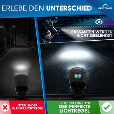Комплект велосипедних ліхтарів із сенсором LightSense, 11 годин роботи, USB-зарядка, водонепроникний, StVZO, LED фара і задній ліхтар для велосипеда