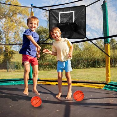 Кільце баскетбольне Lasuroa Trampoline з 3 м'ячами та насосом