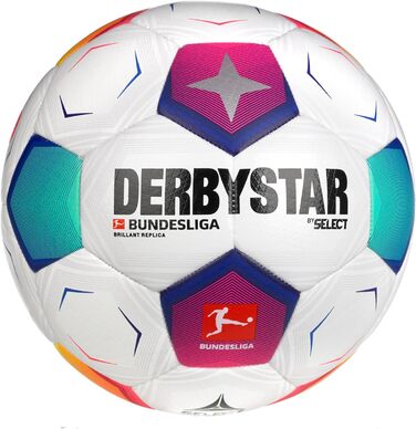 Футбольний м'яч Derbystar Bundesliga Brilliant Replica V23 розмір 5 різнокольоровий