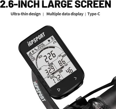 Велокомп'ютер iGPSPORT BSC100S GPS, водонепроникний, 2,6 ANT, 40 годин