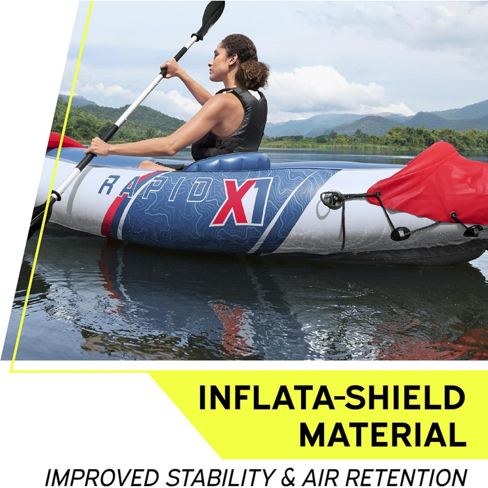 Байдарка Bestway Hydro Force Rapid X1, 1 людина, Inflata-Shield, GS-cert.