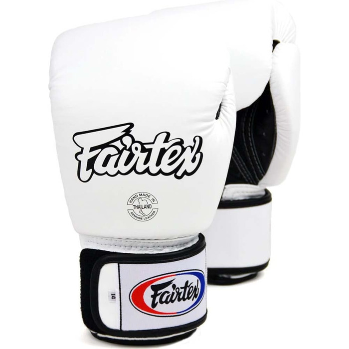 Боксерські рукавички Fairtex BGV-1 AIR, білі, 10 унцій, муай тай/ММА