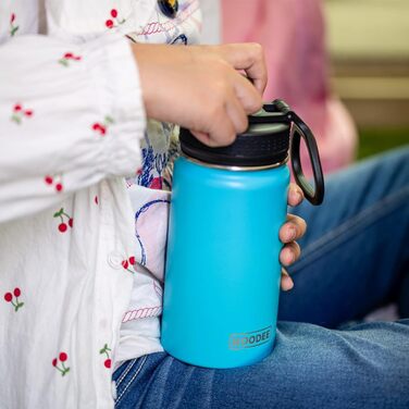 Термос пляшка 350 мл з нержавіючої сталі, вакуумна, BPA Free, для спорту, школи, фітнесу та активного відпочинку, герметична