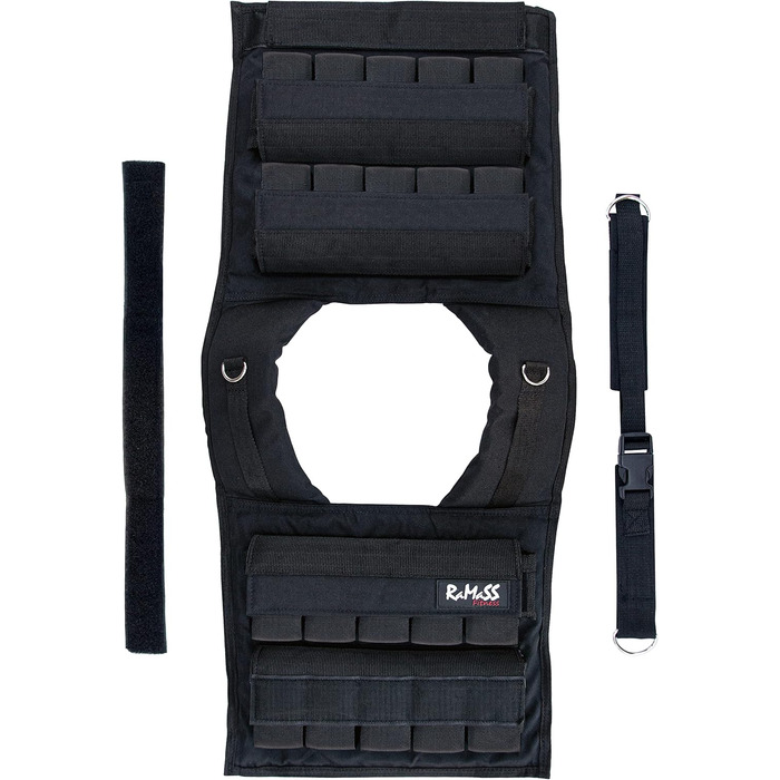 Жилет RAMASS Fitness Weight Vest, ваговий жилет 1кг - 20 кг, знімні металеві обважнювачі, ідеально підходять для гімнастики, силових тренувань, обладнання для чоловіків і жінок