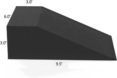 Клинові блоки з піни для йоги, м'які, чорний, 1 пара, підтримуючі аксесуари для тренування ніг, блок для підняття литкових м'язів, розтягувач литкових м'язів, баланс, віджимання, бандаж на зап'ястя для йоги, пілатес, клин для присідань, блок стояка EVA