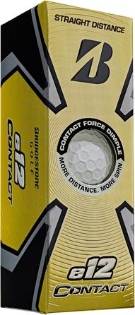 М'ячі для гольфу Bridgestone e12 2023, білі